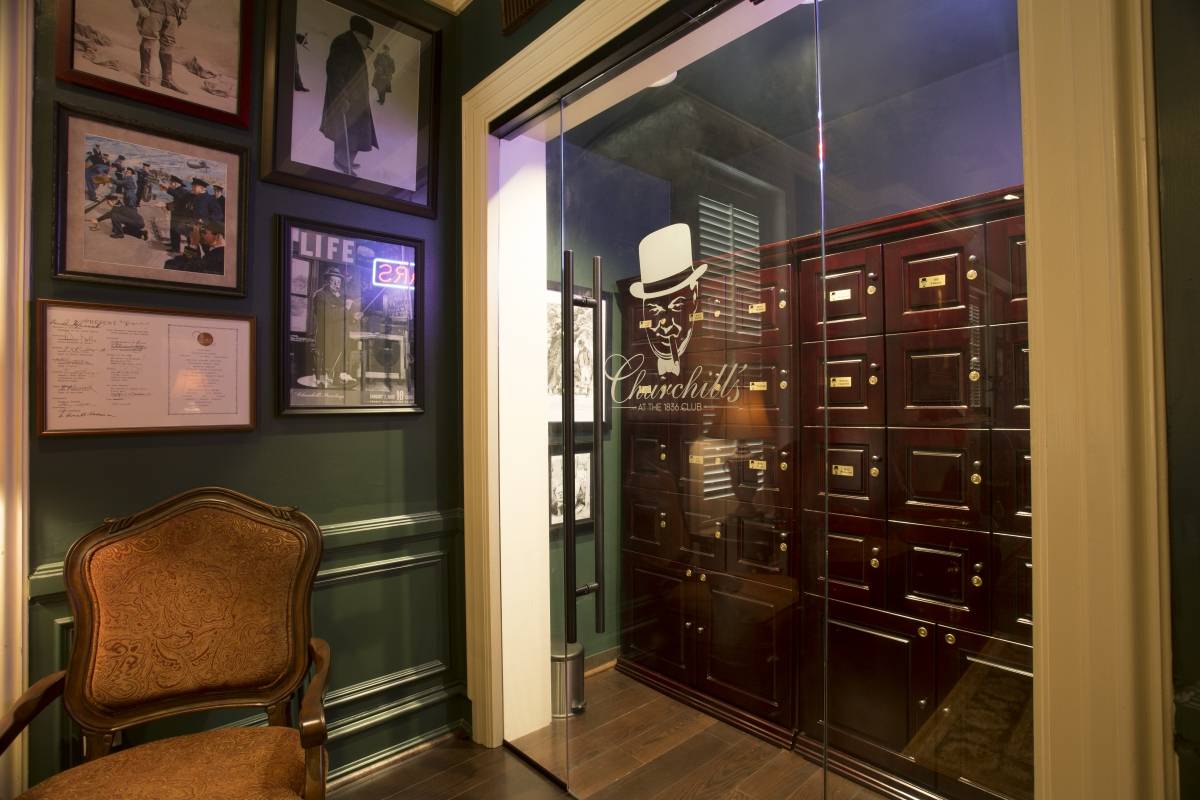 Churchill Cigar Lounge - Cigar Lockers  